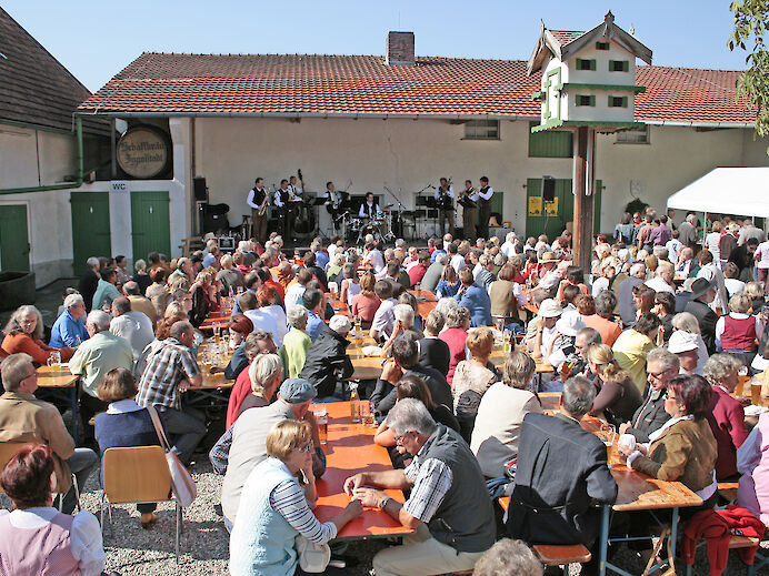 Innenhof bei Live-Musik