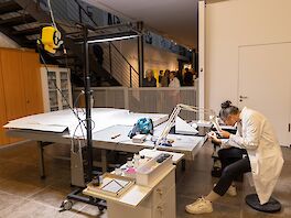 Live-Einblick in die Restaurierung im MKK